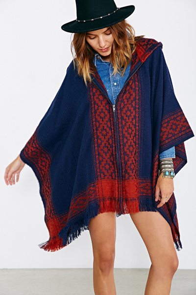 Ecote Blanket Poncho Jacket