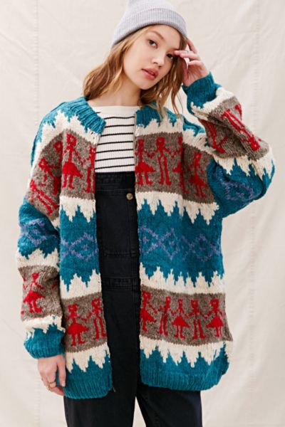 Urban Renewal Recycled Peruvian Zip-Up Cardigan