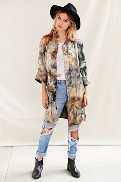 Rough and Tumble Tie Dye Vintage Kimono Jacket