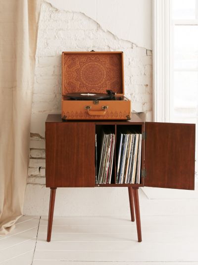 Assembly Home Midcentury Vinyl Record Media Console