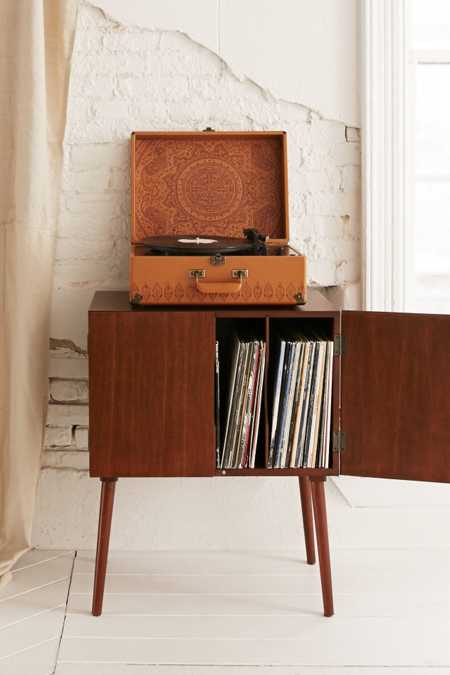 Assembly Home Midcentury Vinyl Record Media Console