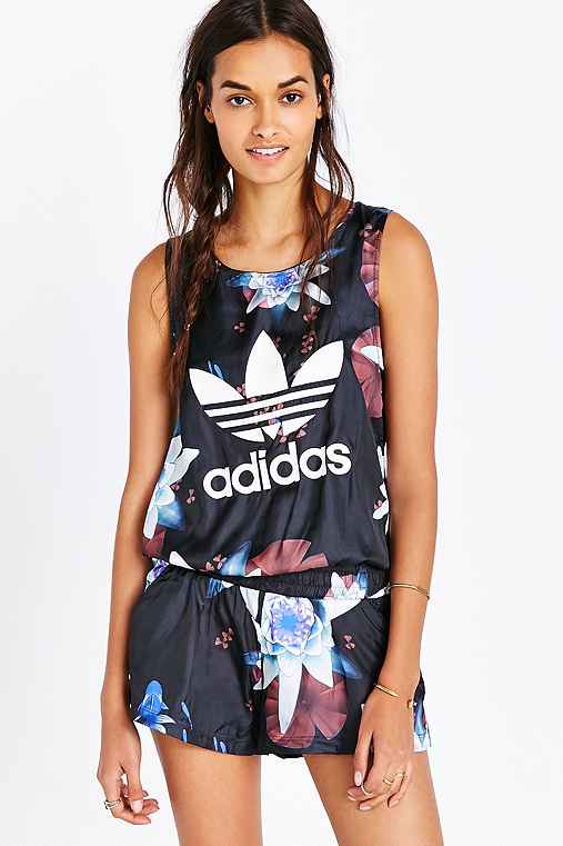 adidas Lotus Print All-In-One Romper - Urban Outfitters