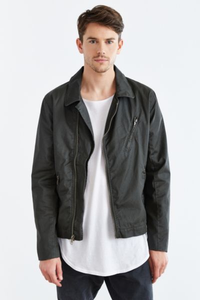 Your Neighbors Coated Moto Flight Jacket