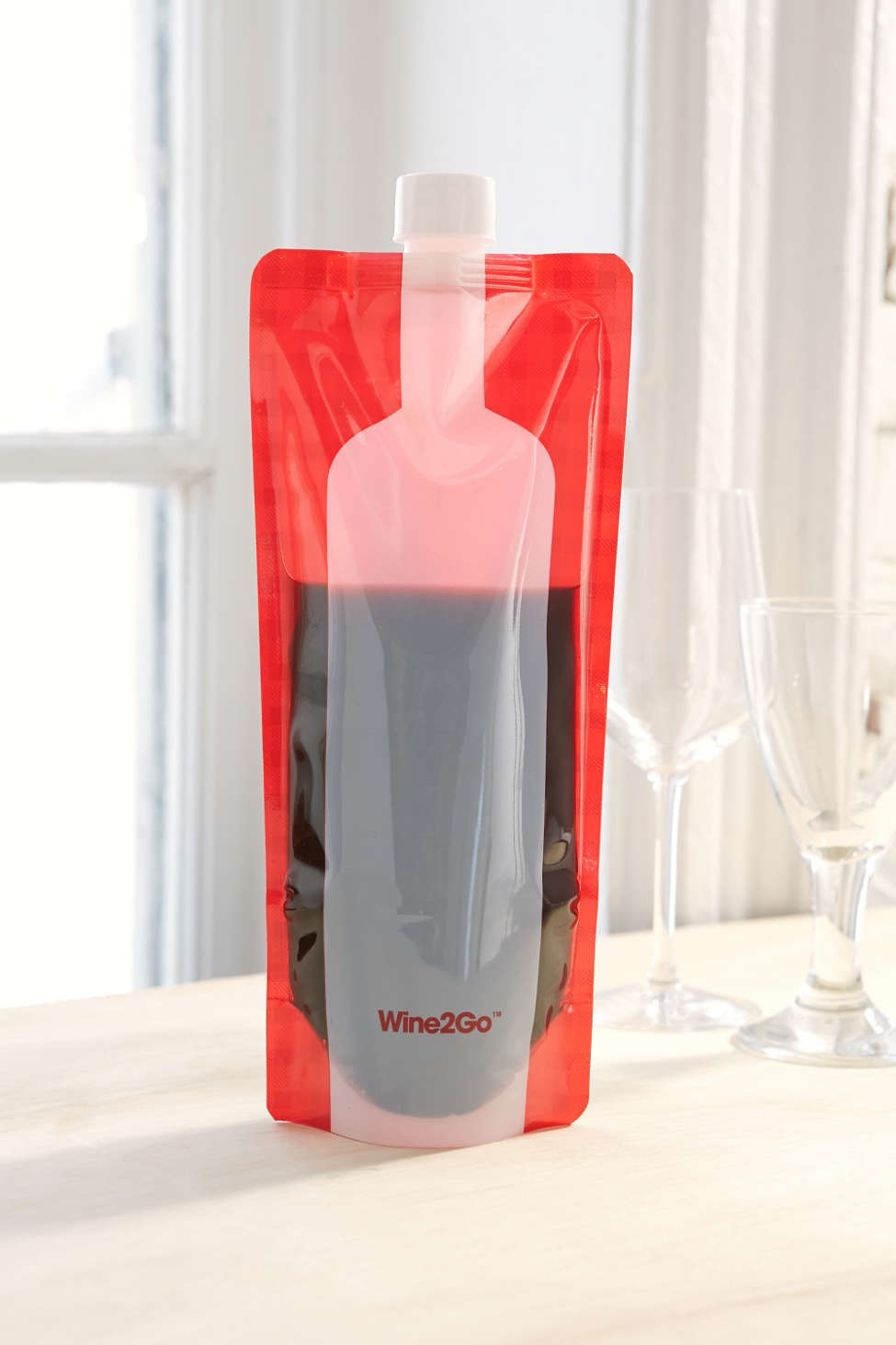 Foldable wine bottle flask