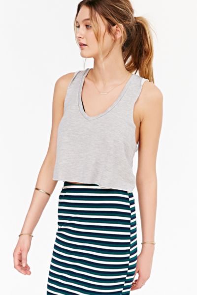 Project Social T V-Neck Cropped Tank Top - Urban Outfitters