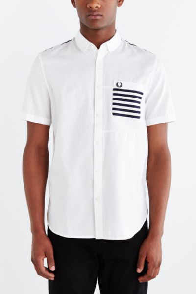 Fred Perry Pique Pocket Button-Down Shirt