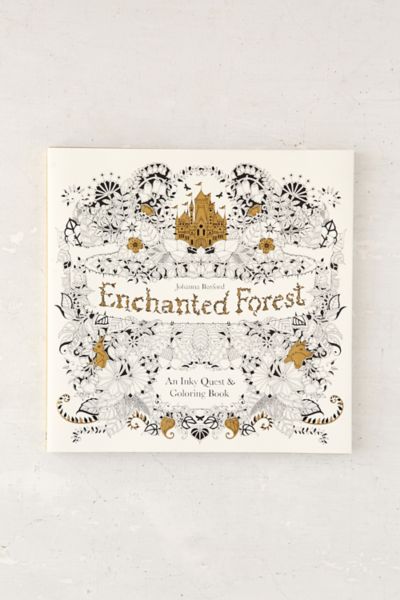 Coloring Book Urban Outfitters Enchanted Forest: An Inky Quest & Coloring Book By Johanna Basford - Urban Outfitters