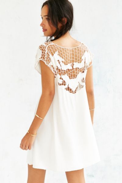 Kimchi Blue Cutwork Tropical Sun Dress - Urban Outfitters