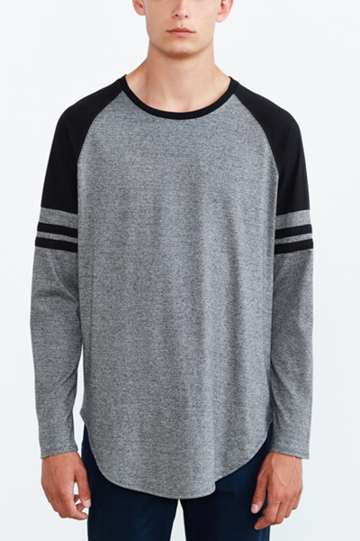 Feathers Athletic Curved Hem Long-Sleeve Tee