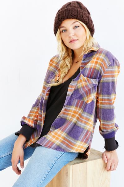 Bdg Olly Flannel Shirt Urban Outfitters