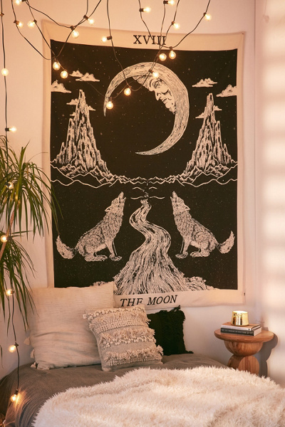 Magical Thinking Moon Tarot Tapestry