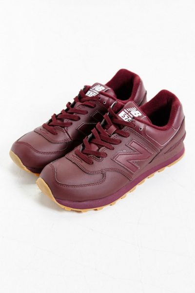 New Balance 574 Leather Gumsole Sneaker