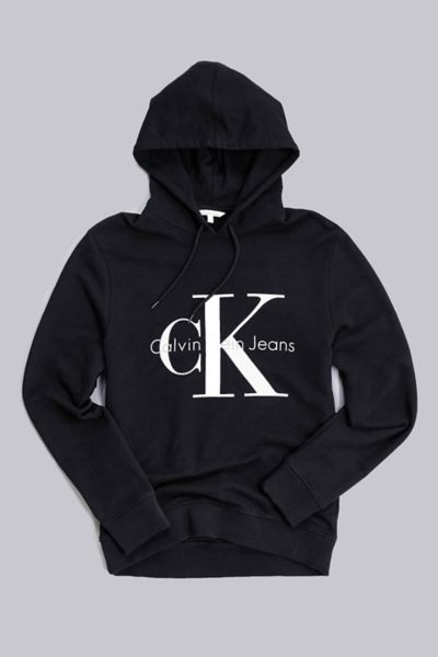 calvin klein hooded shirt