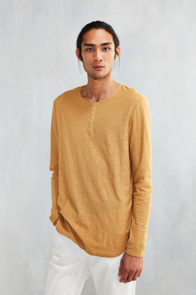 Feathers Slub Henley Tee