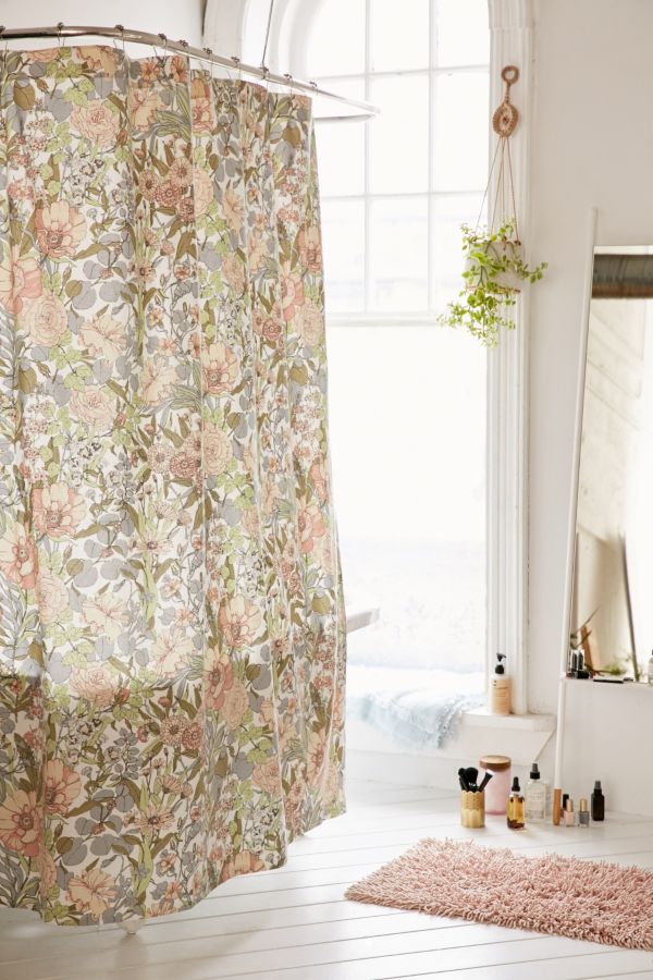 Saskia Pomeroy Plants Shower Curtain Urban Outfitters 2019