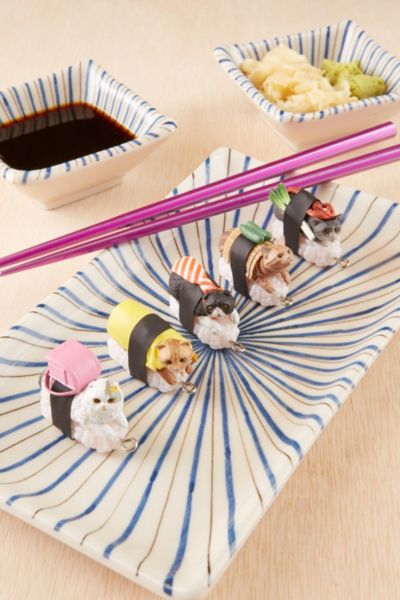 Sushi Cat Keychains