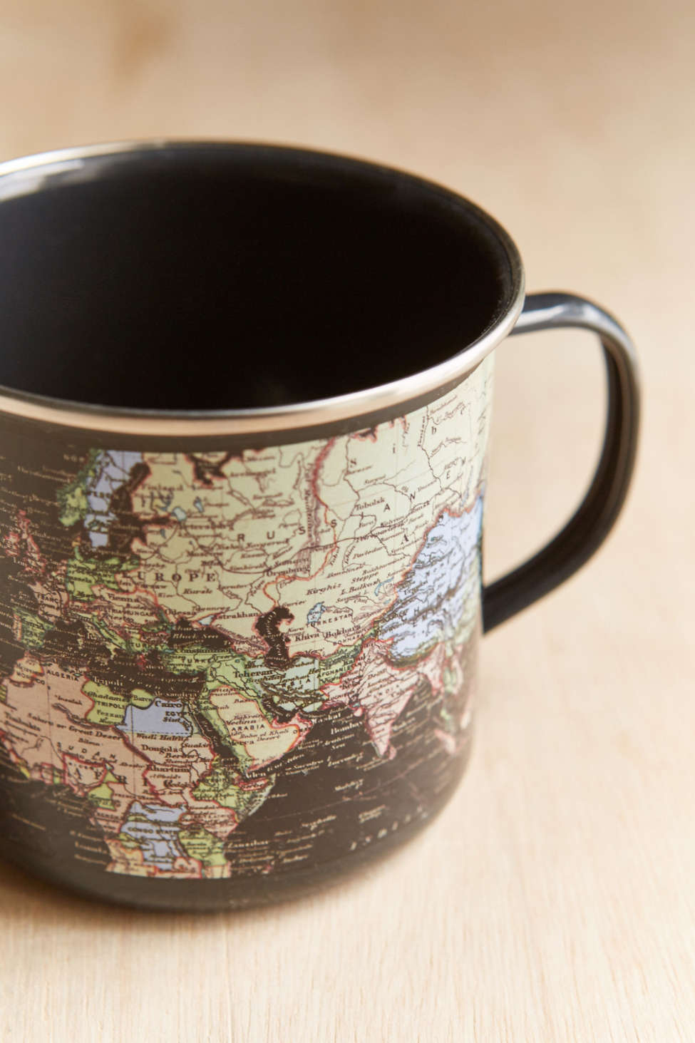 Enamel map mug