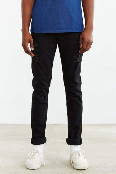 Cheap Monday Grey Destroyed Skinny Jean - Urban Outfitters