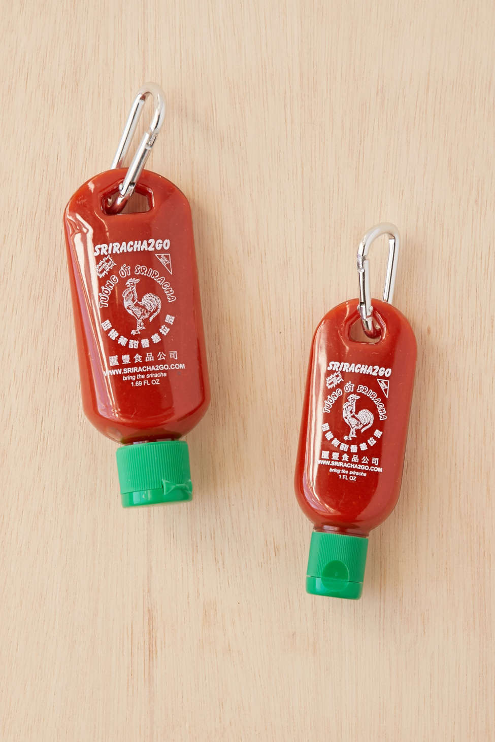 Sriracha To-Go Bottle Key Chain