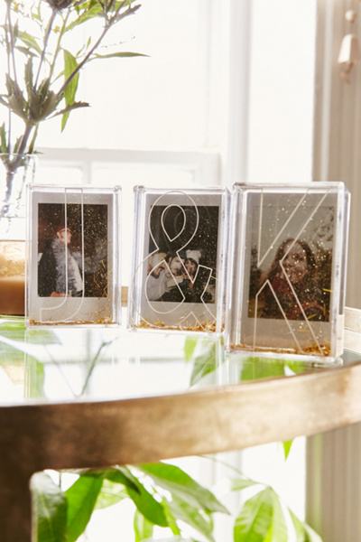 Instax Monogram Glitter Frame Urban Outfitters