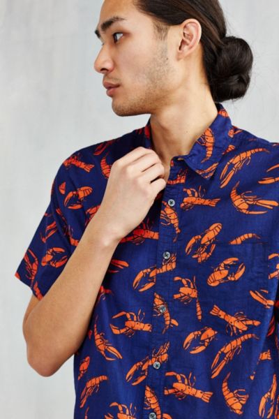 lobster button up shirt