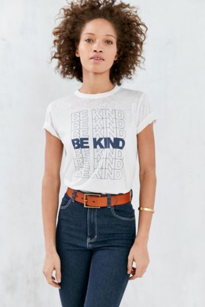 Future State Be Kind Burnout Tee,IVORY,XS