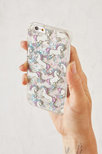 Skinnydip Unicorn Glitter iPhone 6/6s Case Urban Outfitters shopswell