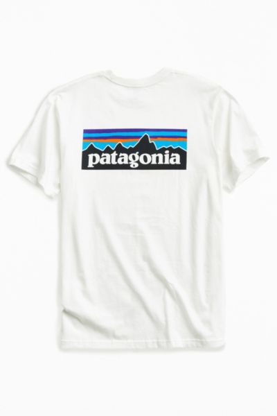 Patagonia P-6 Logo Tee,WHITE,M