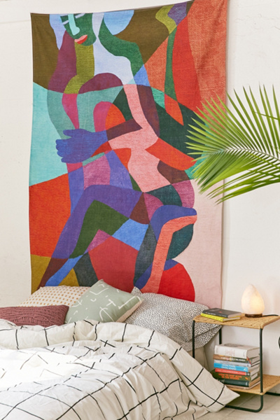 Ines Longevial Abstract Art Tapestry