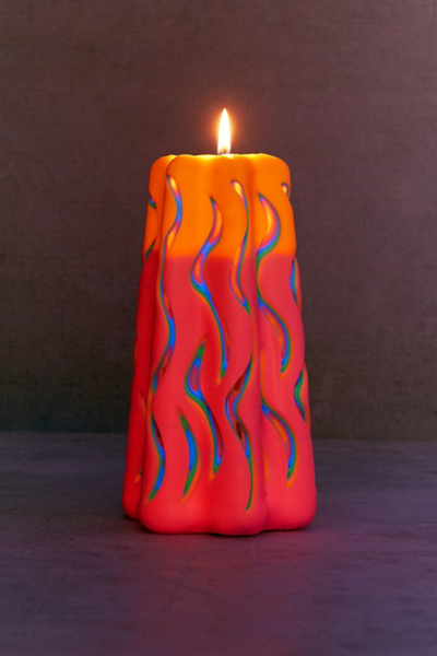 Wave Pillar Candle Urban Outfitters