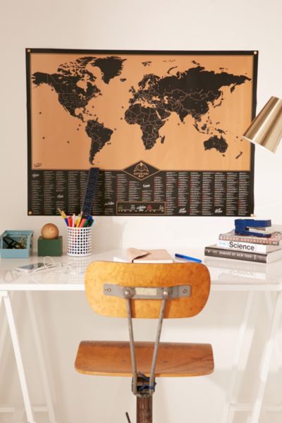 Adventure World Scratch Map Urban Outfitters