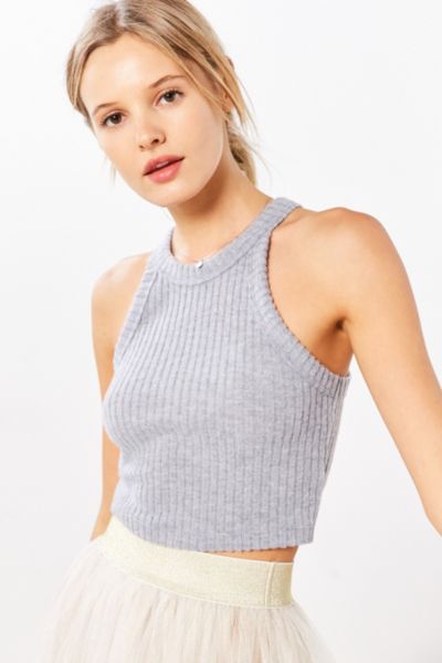 Truly Madly Deeply Blakeley High Neck Cropped Top Urban Outfitters 1363