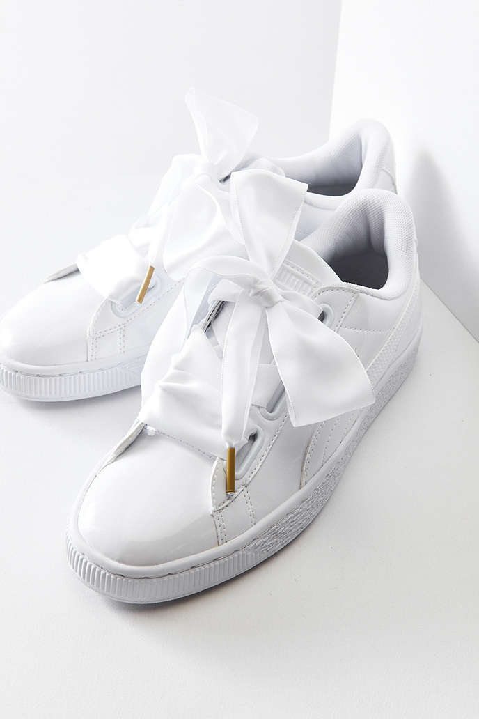 puma basket heart patent bianche puma basket heart patent bianche