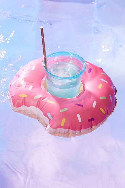 Donut Drink Holder Pool Float Set,MULTI,ONE SIZE
