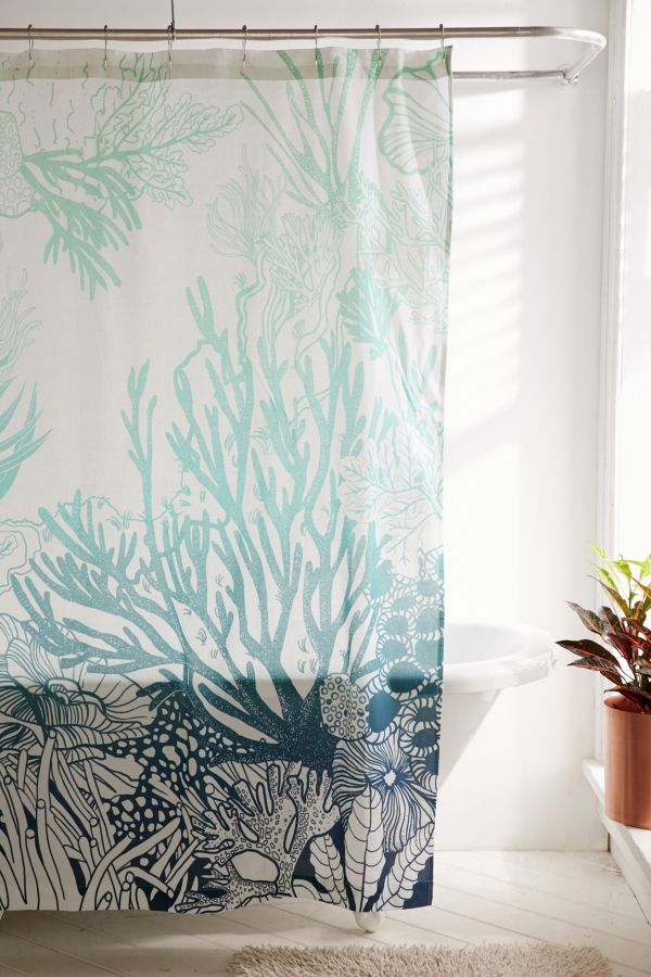 Saskia Pomeroy Plants Shower Curtain Urban Outfitters 2019