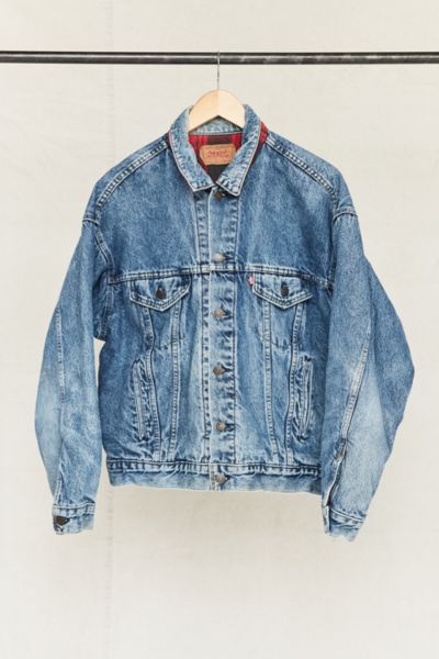 levi's flannel lined denim jacket