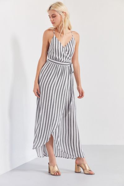 alina plunge maxi dress