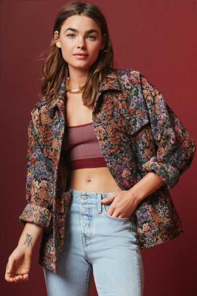 urban outfitters floral jacket