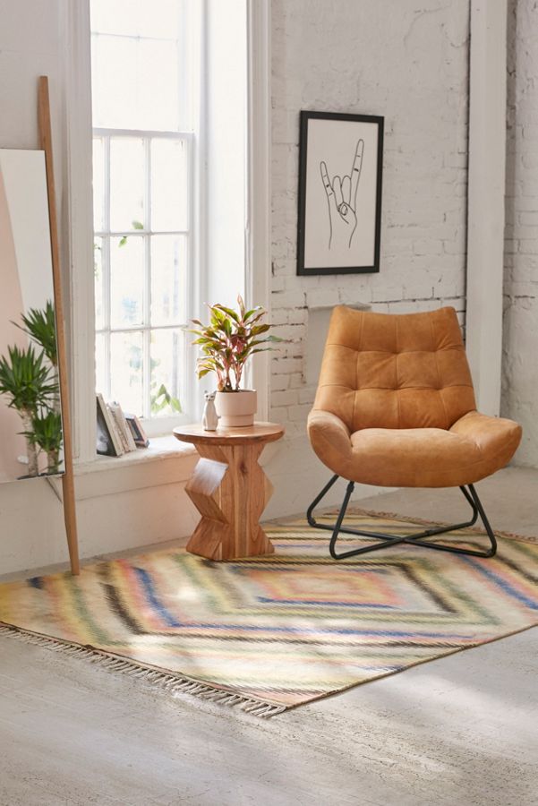 Amal Diamond Chenille Rug Urban Outfitters