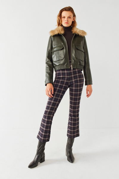 lola plaid kick flare pant