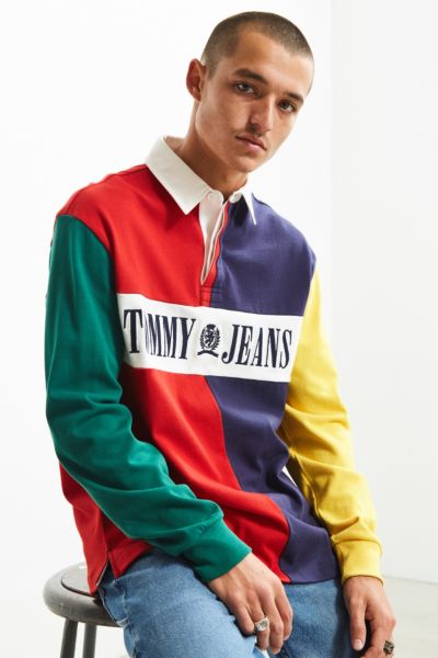 tommy jeans 90s rugby shirt