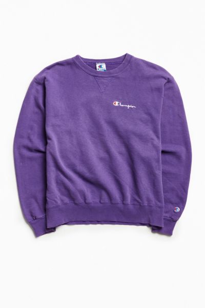 champion script logo crew neck sweatshirt turquoise