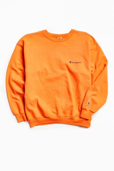 vintage orange champion sweatshirt