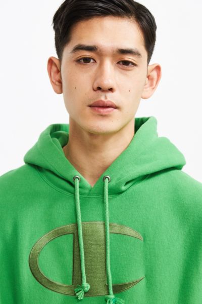 champion triple script reverse weave hoodie sweatshirt