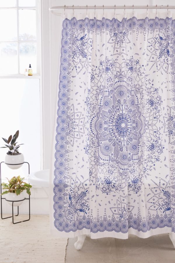 Saskia Pomeroy Plants Shower Curtain Urban Outfitters 2019