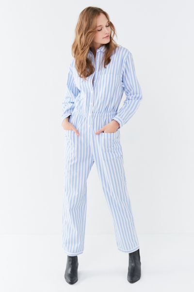 urban outfitters striped jumpsuit