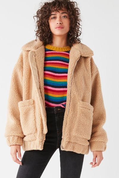 urban outfitter teddy jacket