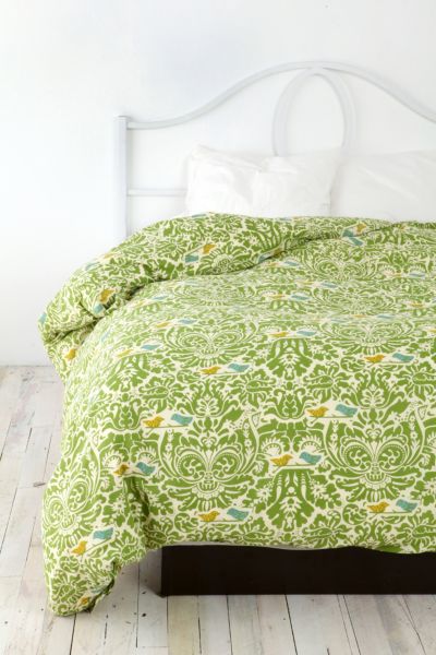 UrbanOutfitters  Birdie Stamp Duvet Cover