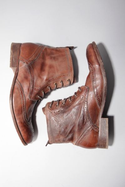 UrbanOutfitters  H by Hudson Angus Tan Washed Lace Up Boot