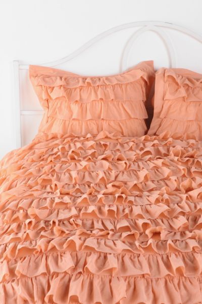 Waterfall Ruffle Sham   Set of 2   Urban Outfitters